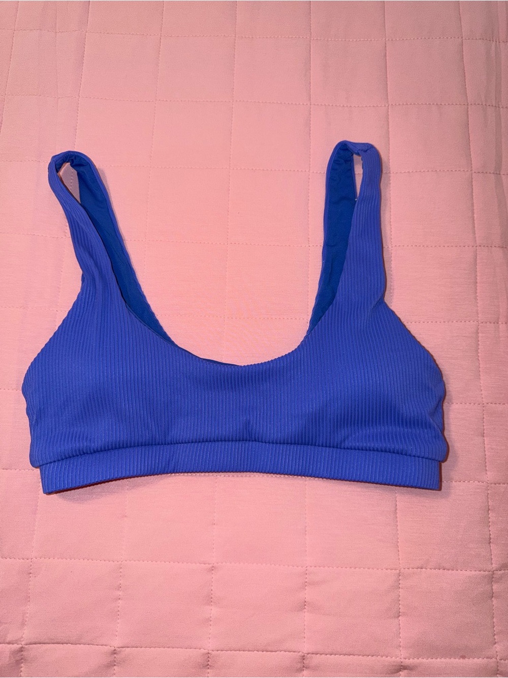 Ribbed bathing suit top -